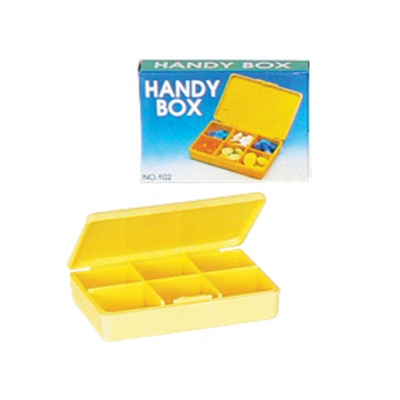 DAILY HANDY PILL BOX - žlutá