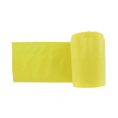 LATEX-FREE EXERCISE BAND 45 m x 14 cm x 0.20 mm - yellow